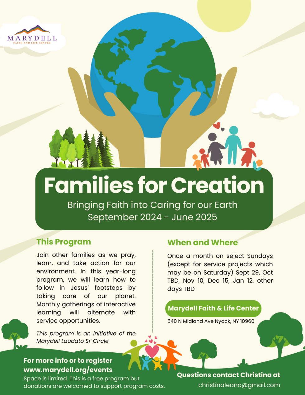 Families For Creation 2024 Marydell Faith And Life Center